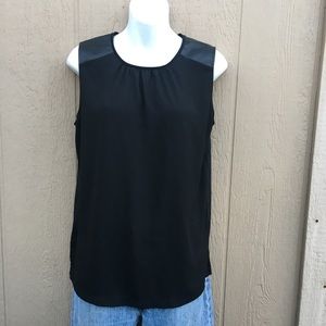 Ann Taylor LOFT Sleeveless Black Top - SMALL